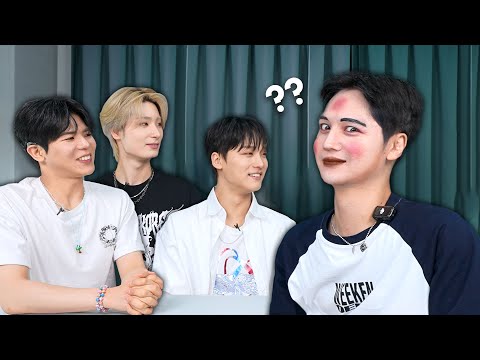 Kpop's first hard of hearing boy group does my makeup (ft. @BigOcean.official)