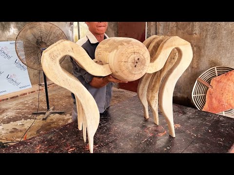 From Raw Wood to Art: Crafting a Bee-Inspired Table Masterpiece
