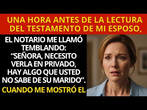 El notario me llamó antes de la lectura del testamento… lo que me contó sobre mi esposo me destruyó