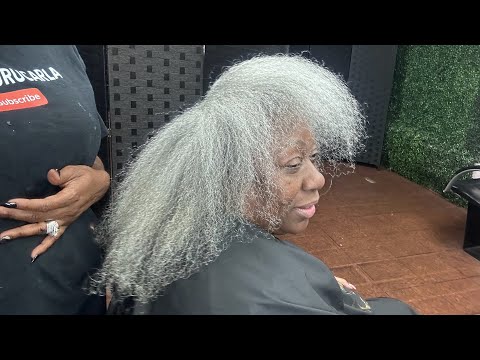 She challenged me to make her look YOUNGER. 