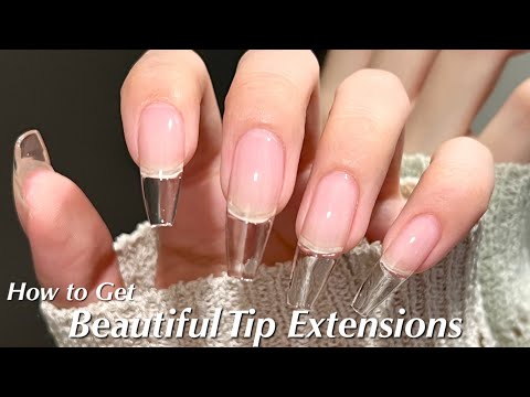 SUB)【Complete Guide】 How to Get Beautifully Shaped Tip Extensions✨📚/ASMR