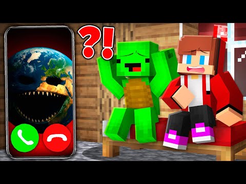 Why Earth Woke Up Called Mikey and JJ in Minecraft at 3:00 AM !? - Maizen