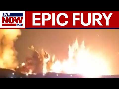 President Trump shares video of massive explosion in Iran