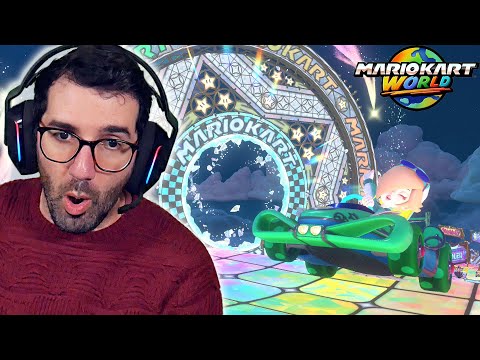 My BLIND REACTION to Rainbow Road in Mario Kart World