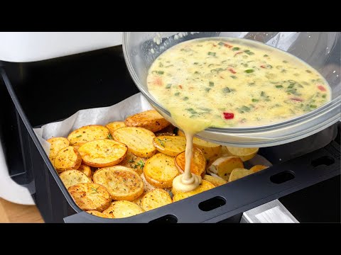 Potatoes in the Air fryer taste better than meat! Make sure you give it a try!