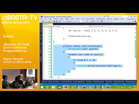 Besserer C#-Code durch funktionale Programmierung | Rainer Stropek