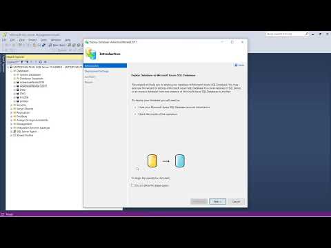 Migrating SQL Database On-Premise to Azure SQL Database through SSMS