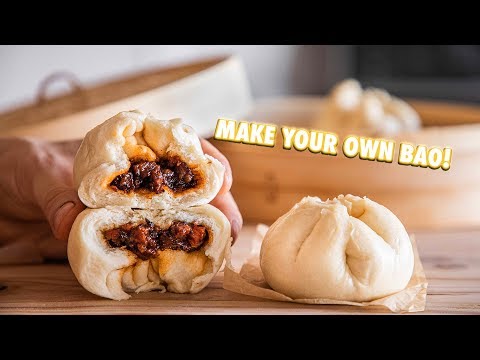Easy Chinese BBQ Pork Steamed Buns (Bao)