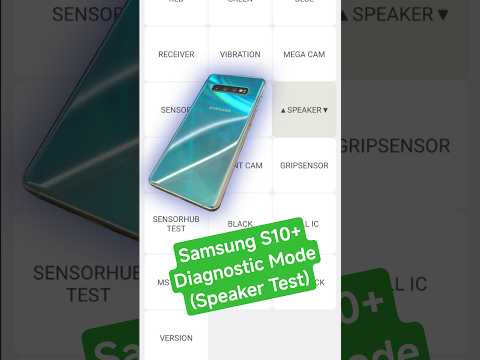 Samsung Galaxy S10+ Diagnostic Mode (Speaker Test) #samsung #s10plus #android #speakertest