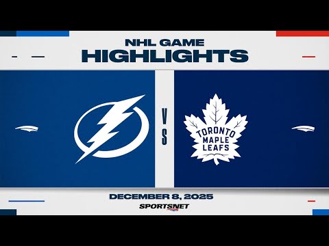 NHL Highlights | Lightning vs. Maple Leafs - December 8, 2025