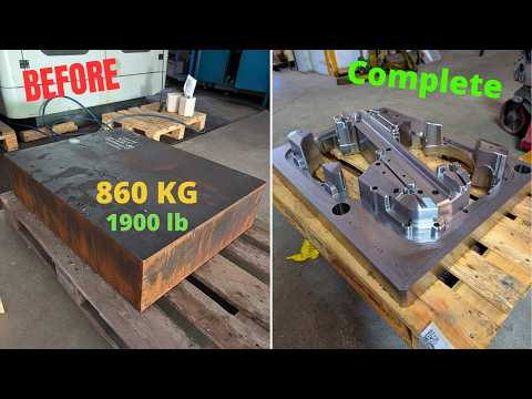 Production of a large mold component (CNC Milling)