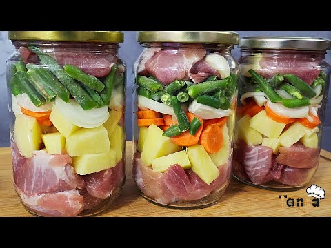 kuvam jednom mesečno! a svaki dan imam kuvano jelo za porodicu! konzervirajte obrok u tegle