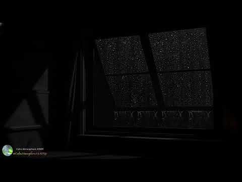 Rain Sound On Window With Thunder 🌧️ Heavy Rain For Sleep, Study & Relaxation