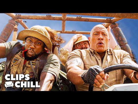 All The Best Chase Scenes From The Jumanji Movies (Dwayne Johnson, Kevin Hart)