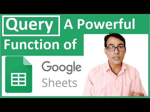 Query Function in google sheet | Explained Query formula in hindi | Google sheets query function