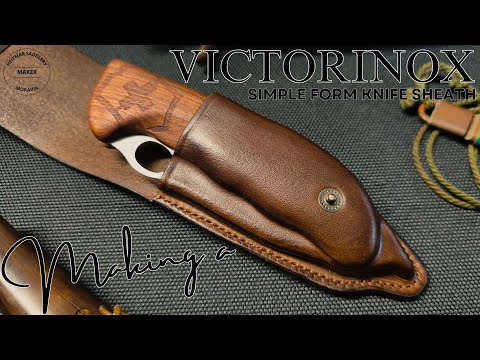 Making a new sheath for Victorinox Knife - Leather Craft