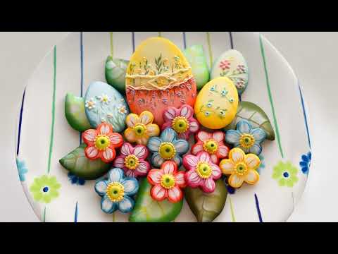 My Easter Cookie Plate 🌸 Airbrushed cookies🌸 Happy Easter!