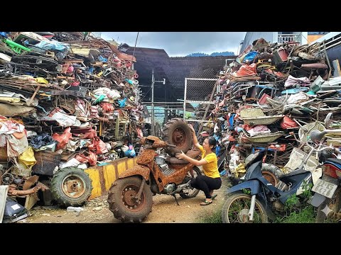FULL VIDEO: Restoring an old motorbike from a giant scrap yard
