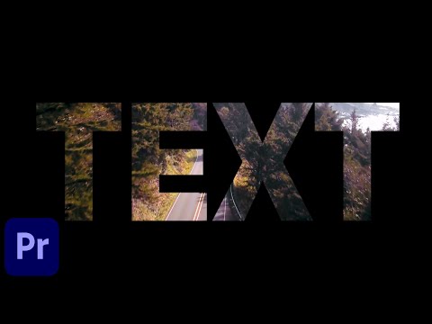 Video in Text Movie Title Intro in Premiere Pro 2020