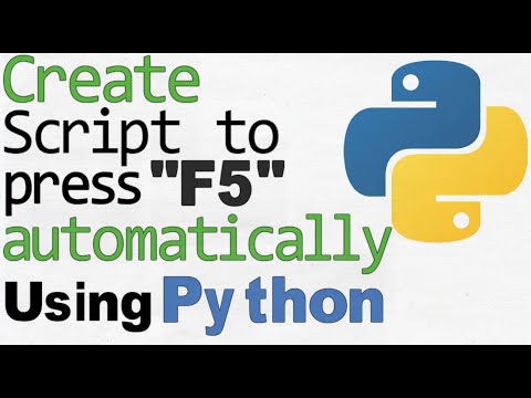 Automation Using Python | Press "F5" key with a Script