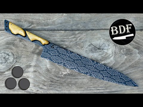 I'm making a Damascus Mosaic BURST !!!! (Full process)