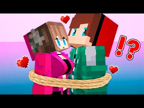 JJ Met GIRL in SQUID GAME And Feel in Love in Minecraft ?! - Maizen Minecraft JJ & Mikey