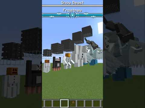Anvils vs All Minecraft Mutant Snow Golems