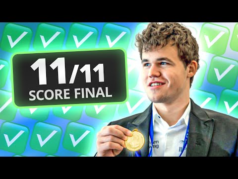 MAGNUS CARLSEN RÉALISE L'EXPLOIT DU 100% !!!????