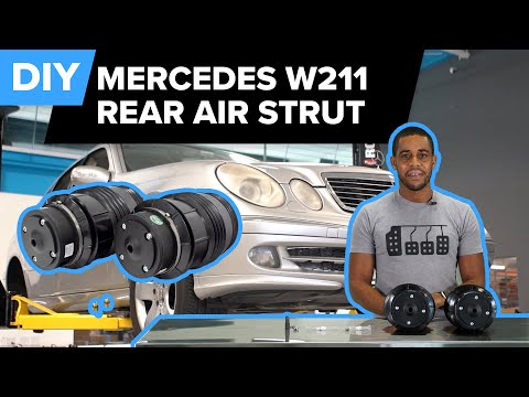 Mercedes W211 E500 Rear AIRMATIC Air Strut Replacement (W211 E320, E550, CLS500, CLS550 & More)