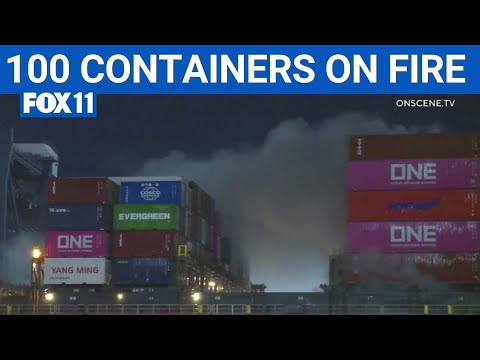 Fire continues to burn at Port of LA  | FOX 11 LA