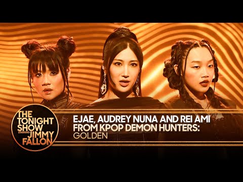 EJAE, Audrey Nuna and Rei Ami from KPop Demon Hunters: Golden | The Tonight Show