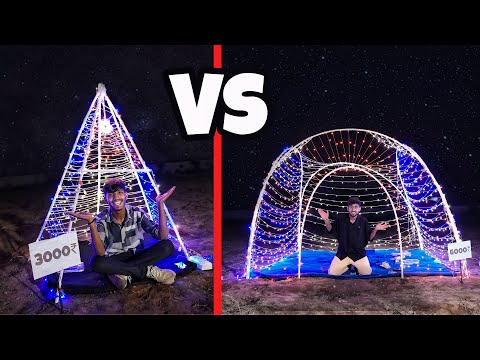 Low Budget vs High Budget Lighthouse | Overnight Survival challenge ￼