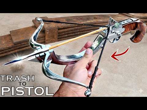 Scrap Forged into a Real Crossbow Pistol