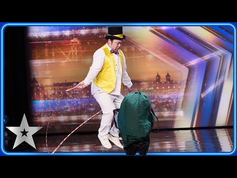 Bikoon! had us in disbelief with hilarious magic bag | Unforgettable Audition | Britain's Got Talent