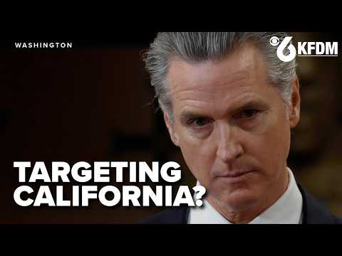 Newsom vs  Trump Feud escalates as threats are issued