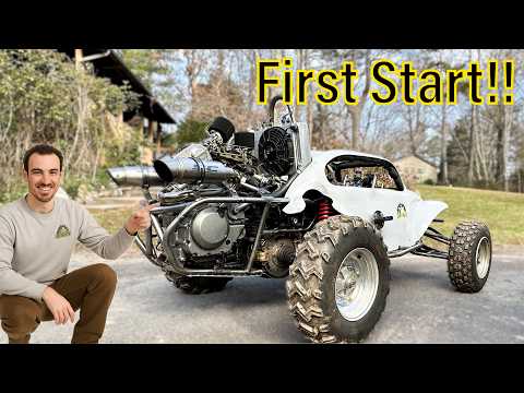 It's Finally Running!! SV 650 Powered Mini Baja Bug build!