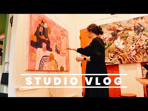 STARTING GIANT STILL LIFE, HOW TO MAKE A BRUSH HOLDER & ON LOCATION SKETCHING: STUDIO VLOG 56