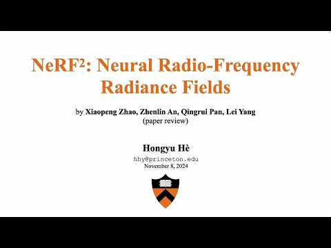 NeRF2: Neural Radio-Frequency Radiance Fields (paper review)