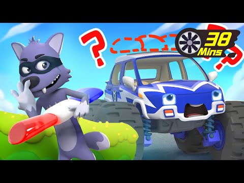 Police Truck Chases Big Bad Wolf | Police Cartoon | Cartoon for Kids | BabyBus - Cars World