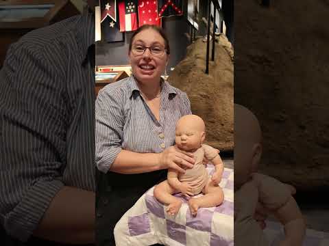 Dressing an Infant in the 1860s