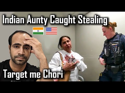 Punjabi INDIAN Aunty Caught Stealing in America at Target Store