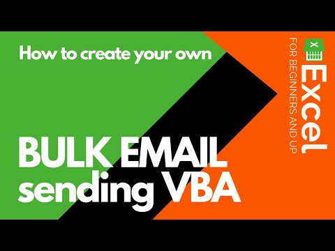 How to send BULK EMAILS using VBA in Excel and sending it via Outlook | VBA