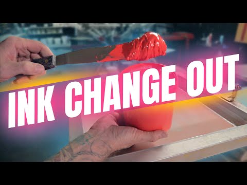 Screen Printing Hacks | How to Clean Ink from Screens [ 2 INK CHANGE OUT TIPS ] t-shirt business.