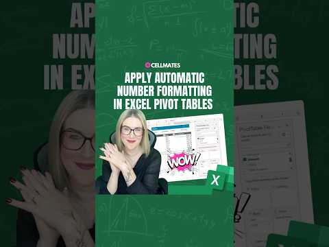 #ExcelTutorial | Apply Automatic Number Formatting to Pivot Tables