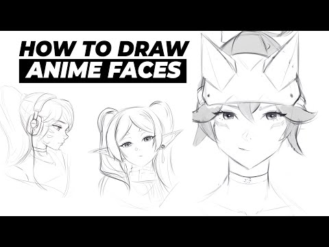 How to QUICKLY Draw BETTER Anime Faces!!