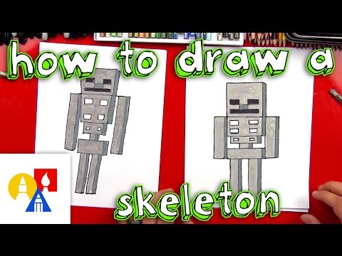 How To Draw A Minecraft Skeleton