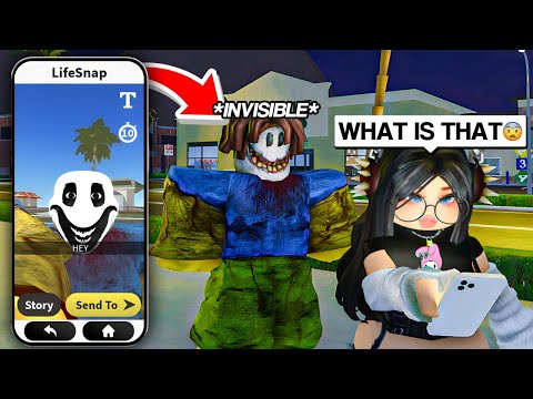 INVISIBLE SCP TROLL IN ROBLOX SNAPCHAT