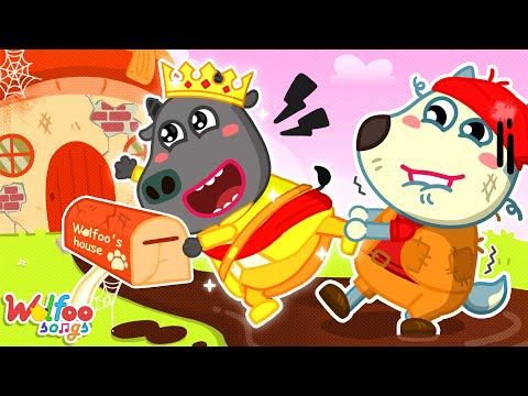 No, I Don't Want to Move Away! 😥 Rich vs Broke Friends Song 🎶 Wolfoo Nursery Rhymes & Kids Songs