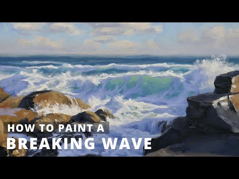 How to Paint a BREAKING WAVE - Tips For Painting Seascapes