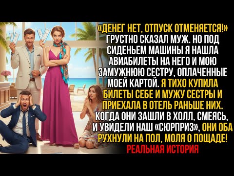 Муж сказал, что мы никуда не летим, но под сиденьем я нашла билеты на него и сестру за мой же счёт…!